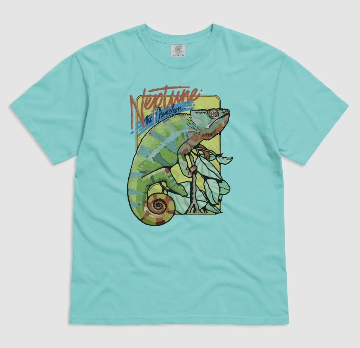 Chameleon keeper T-shirts — Neptune the Chameleon